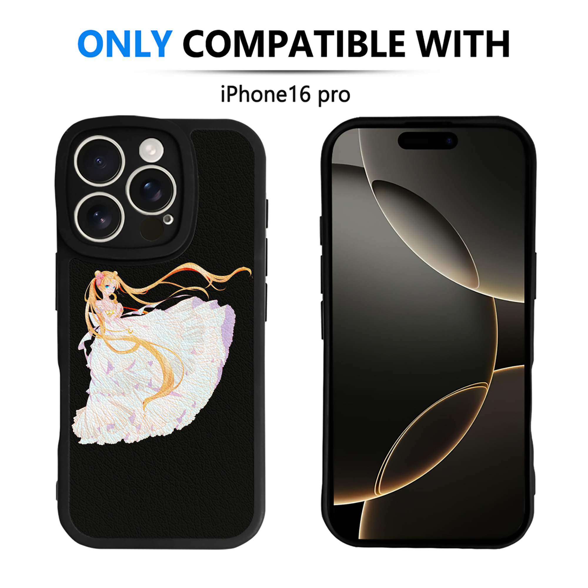 （画像用） 美少女戦士セーラームーン 愛野 美奈子 あいの みなこ Sailor Moon Aino Minako 【iPhone 16シリーズ対応】シリコンスマホケース（レザー調） 材質：シリコン